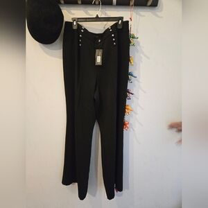 Elie Tahari Black Straight Leg Pants